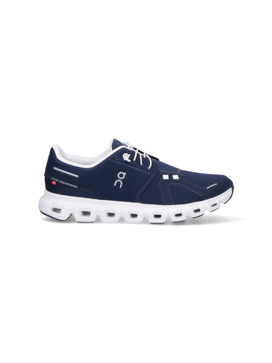 ON Navy Cloud 6 Mesh Sneakers