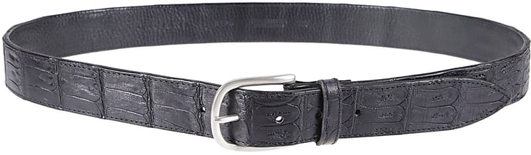 Orciani Classic Cocco Coda Color Belt Black
