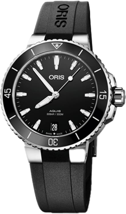 Oris Oris Aquis Date Black Dial Dameshorloge 36,5mm 30ATM