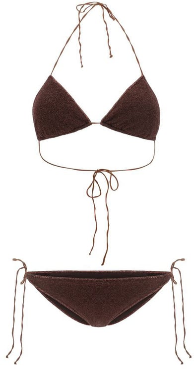 Oséree Oséree Brown Elastane Bikini