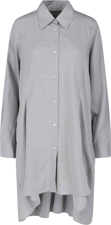 Our Legacy Grey Flux Asymmetrical Hem Tencel Shirt