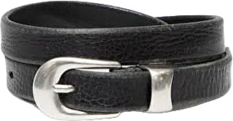 Our Legacy 2 CM BELT BLACK LEATHER