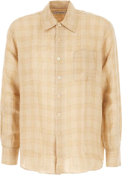 Our Legacy Our Legacy Embroidered linen shirt