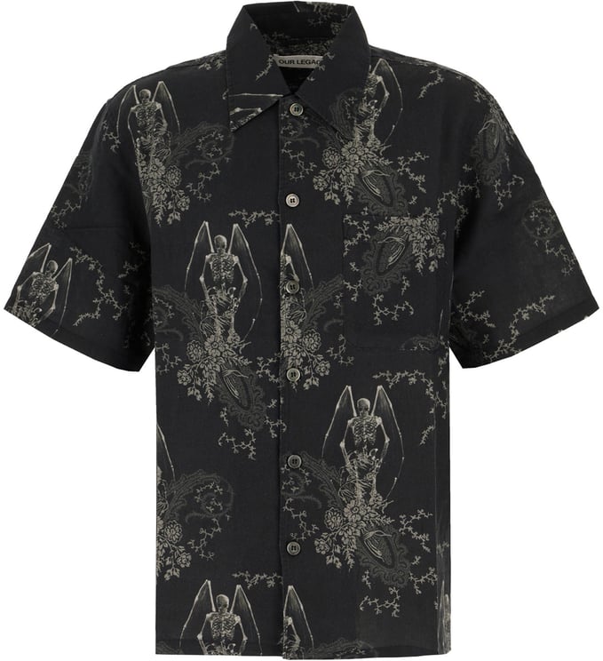 Our Legacy Our Legacy Printed cotton blend shirt