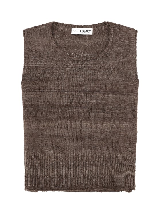 Our Legacy Pleaser Silk Textured Knit Tank Top