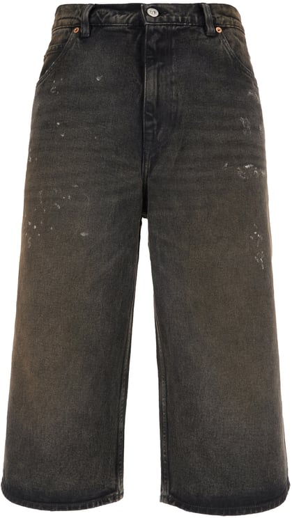 Our Legacy Our Legacy Charcoal denim bermuda shorts