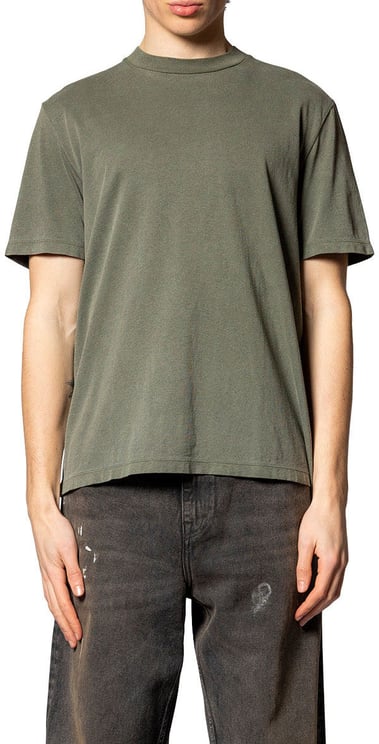 Our Legacy BOX T-SHIRT WORN OLIVE LEGACY JERSEY
