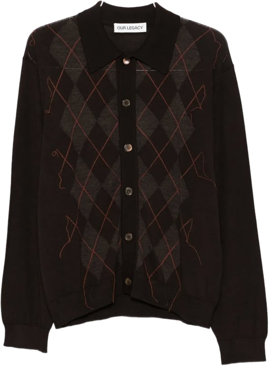 Our Legacy Evening Polo Pub Argyle Fine Wool