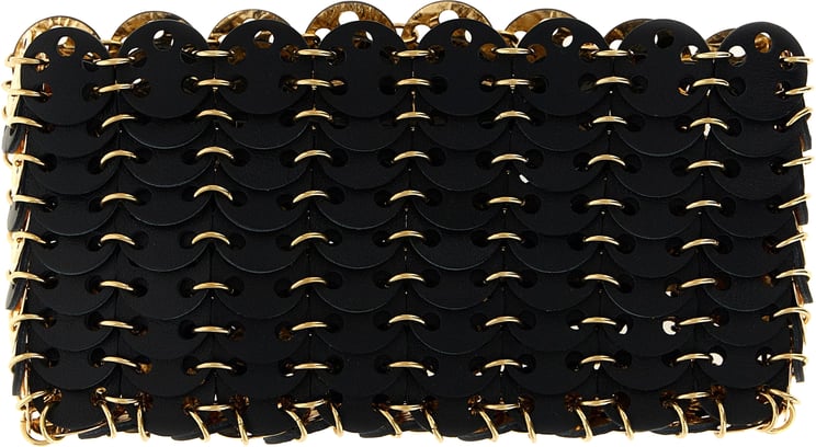 Paco Rabanne Paco Rabanne Black Calfskin Crossbody Bag