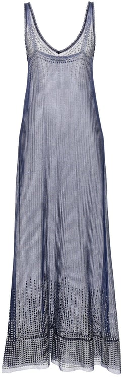 Paco Rabanne Paco Rabanne Blue Polyamide Long Dress