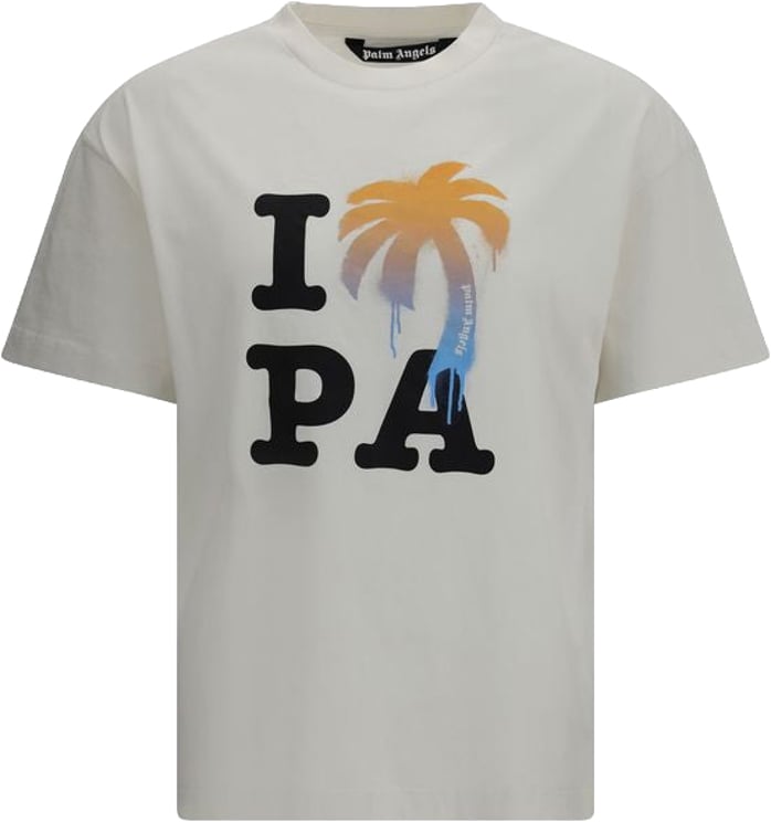 Palm Angels Palm Angels White Cotton T-Shirt