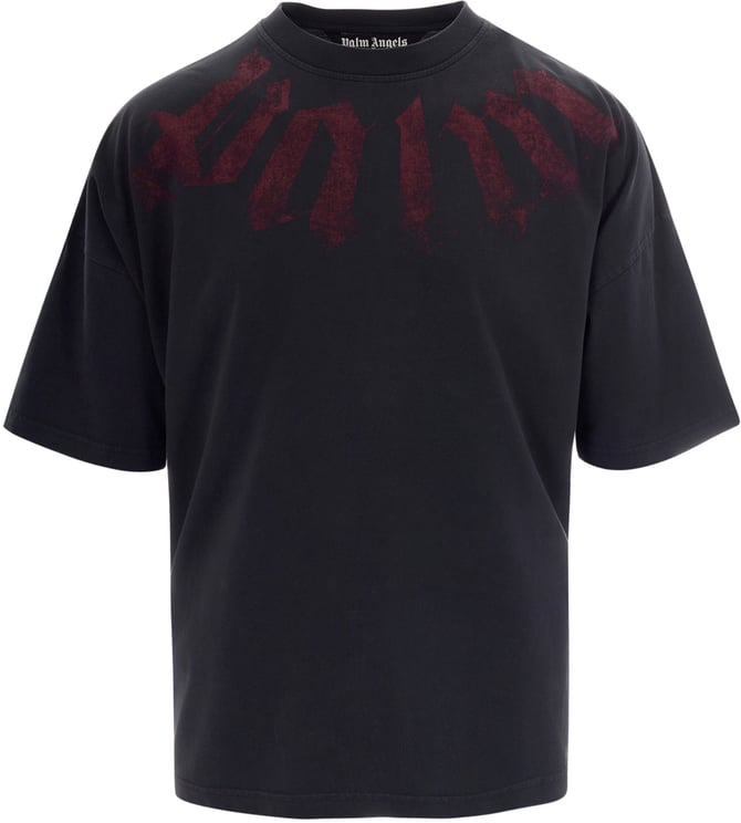 Palm Angels T-Shirts And Polos Black Burgundy