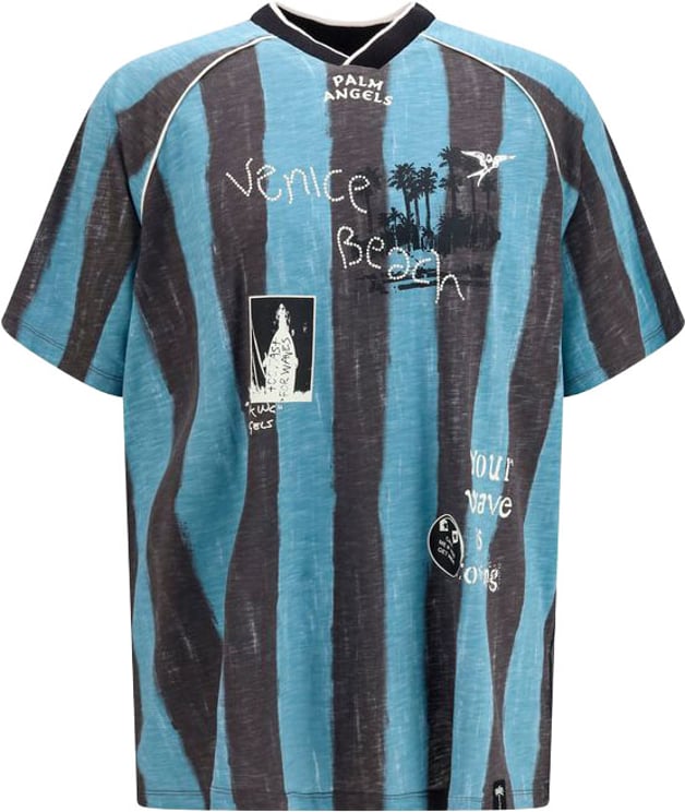Palm Angels Palm Angels Blue Cotton Sportswear
