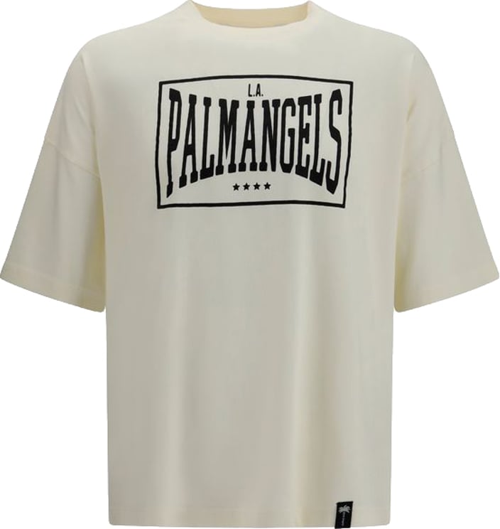 Palm Angels Palm Angels Beige Cotton T-Shirt