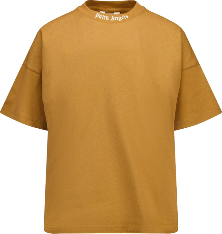 Palm Angels Palm Angels Kinder Jongens T-Shirt In Beige