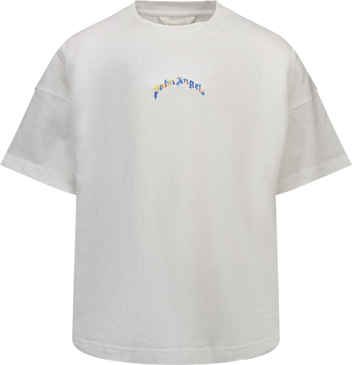 Palm Angels Palm Angels Kinder Unisex T-Shirt In Wit