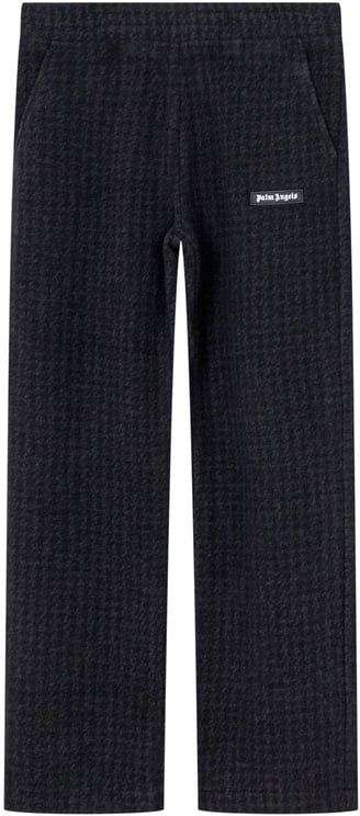 Palm Angels Palm Angels Pantaloni Neri in Tessuto Gessato