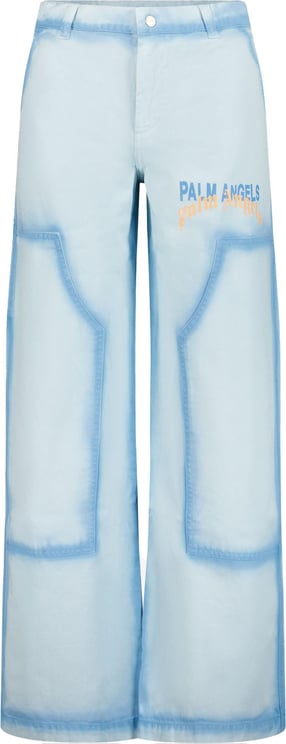Palm Angels Palm Angels Kinder Jongens Broek In Licht Blauw