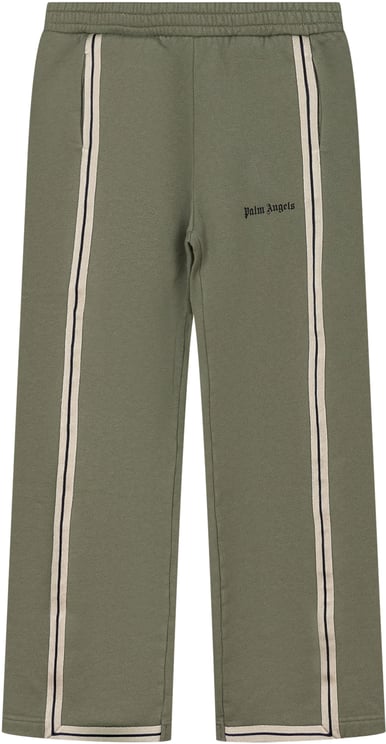 Palm Angels Palm Angels Pantaloni Verde con Bande Laterali