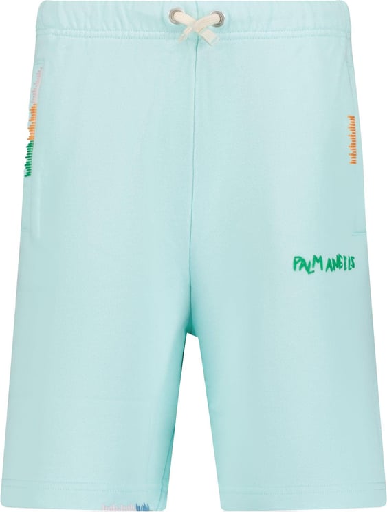 Palm Angels Palm Angels Kinder Jongens Shorts In Turquoise