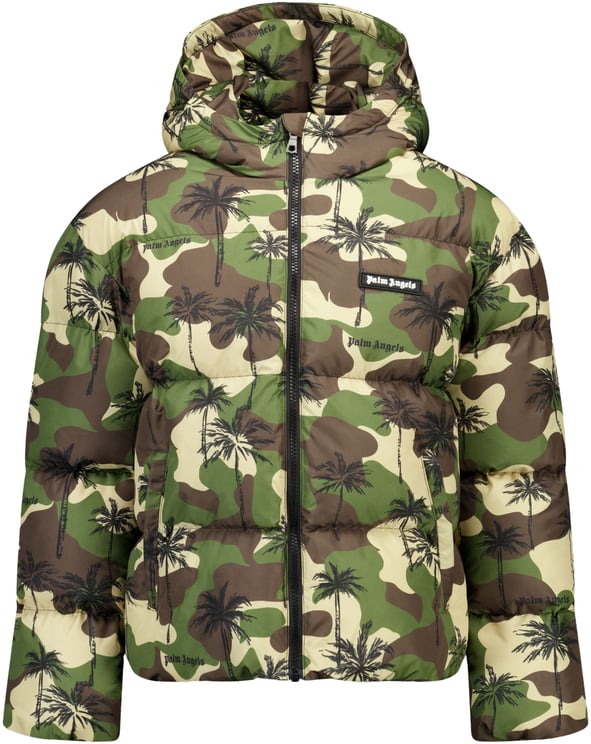 Palm Angels Palm Angels Kinder Jongens Winterjas In Army