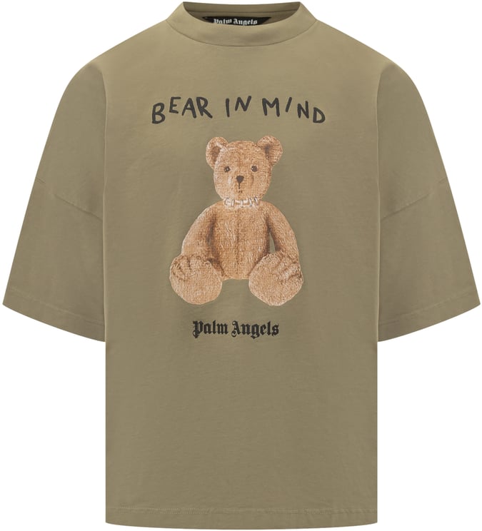 Palm Angels Palm Angels T-Shirt Bear In Mind Oliva