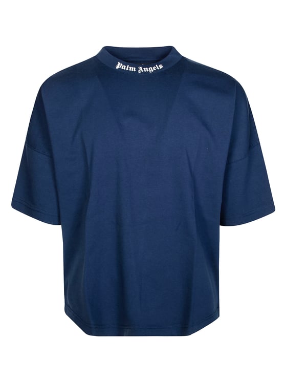 Palm Angels Deep Navy Classic Logo Over T-Shirt