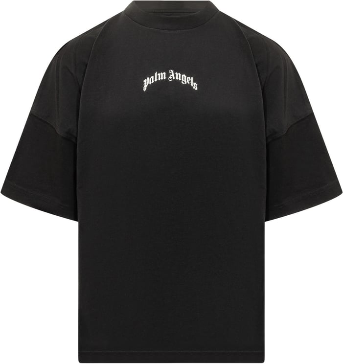 Palm Angels T-shirt con Logo Frontale