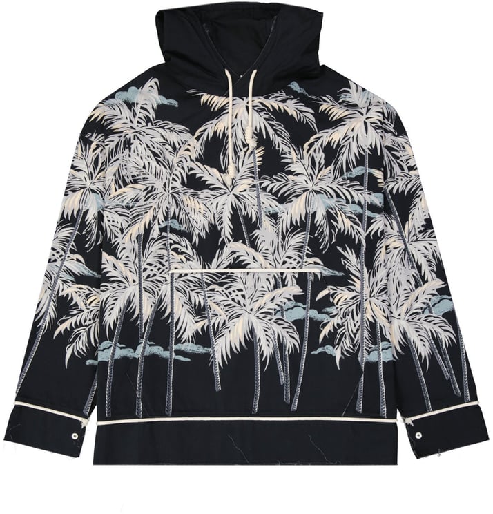 Palm Angels Palm Angels Hooded Printed Shirt