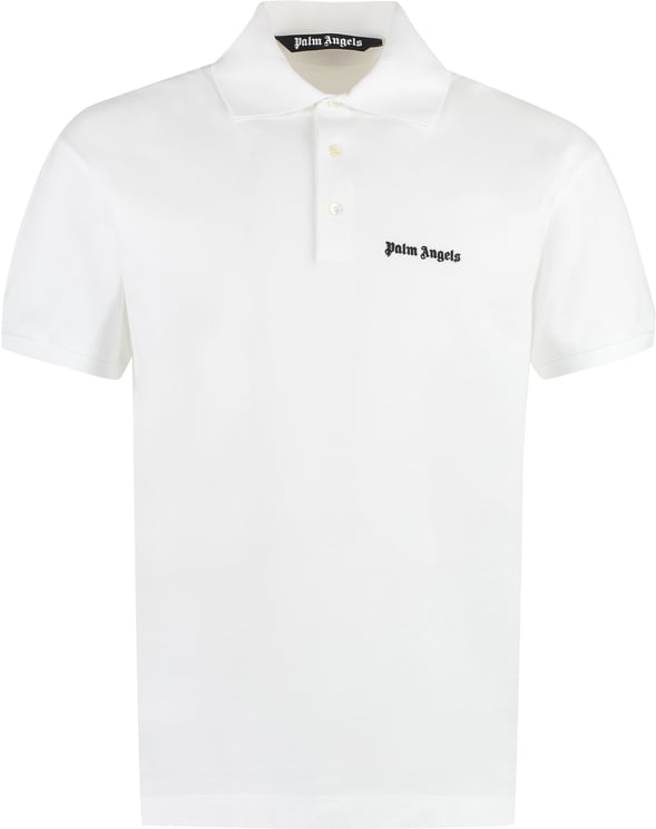 Palm Angels Cotton-piqué polo shirt