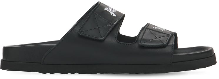 Palm Angels Black minimalist slides for summer comfort