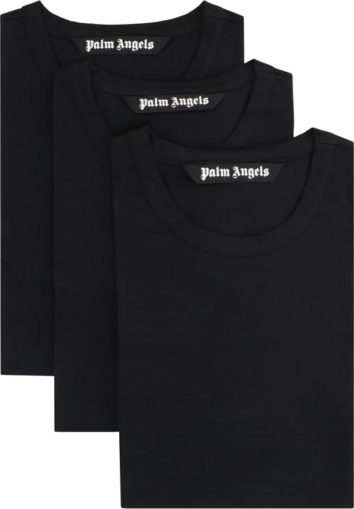 Palm Angels Set of three crew neck t-shirts in cotton