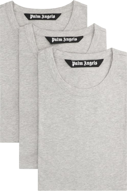 Palm Angels Set of three crew neck t-shirts in cotton