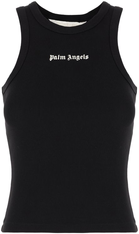 Palm Angels Palm Angels Black stretch cotton top