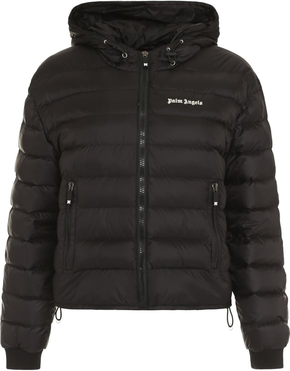 Palm Angels Hooded full-zip down jacket