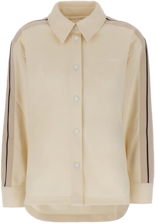 Palm Angels Palm Angels Ivory polyester oversize shirt