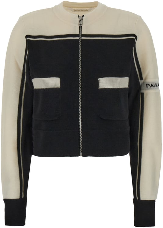 Palm Angels Palm Angels Two-tone wool cardigan