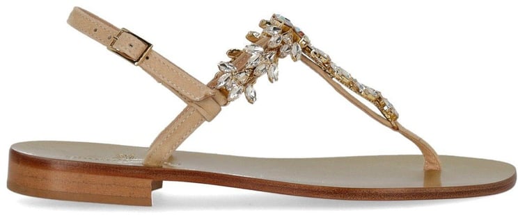 Paolo Ferrara PAOLO FERRARA PEACH PINK THONG SANDAL