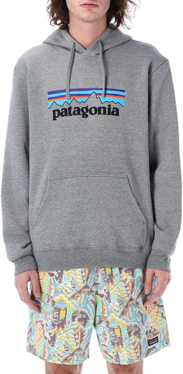 Patagonia P-6 Logo Hoodie Gravel Heather