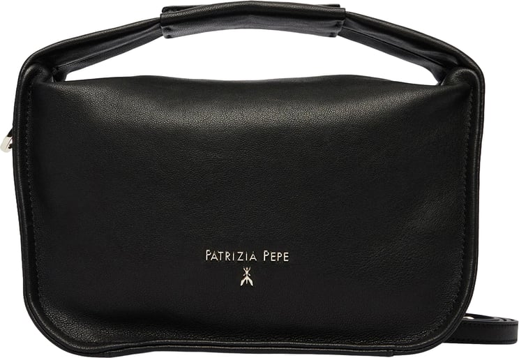 Patrizia Pepe Black Soft Top Handle Bag