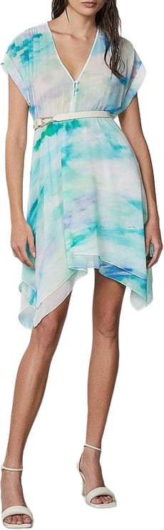 Patrizia Pepe Patrizia Pepe Turquoise Polyester Casual Dress