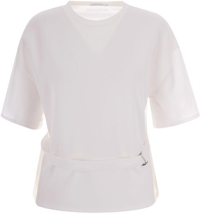 Patrizia Pepe T-Shirts And Polos Bianco Ottico