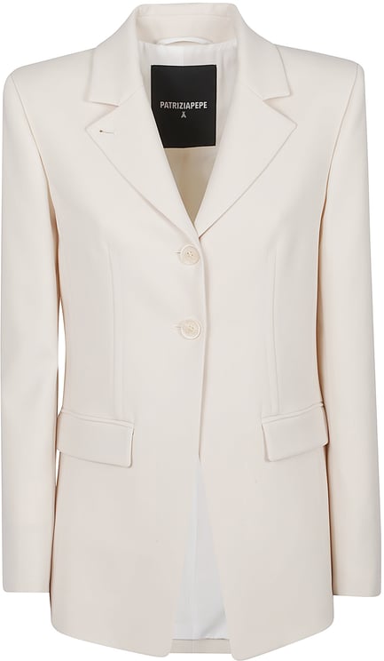 Patrizia Pepe Slim Single Brested Jacket White