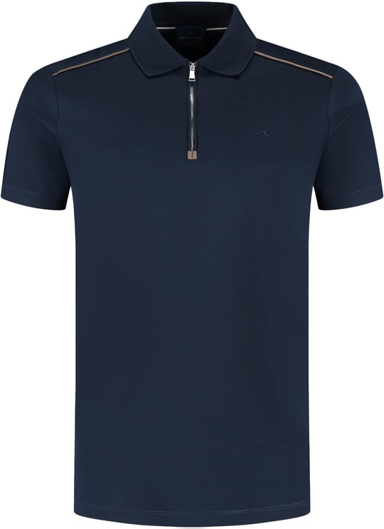 Paul & Shark Men's Knitted Cotton Zipped Polo Shirt