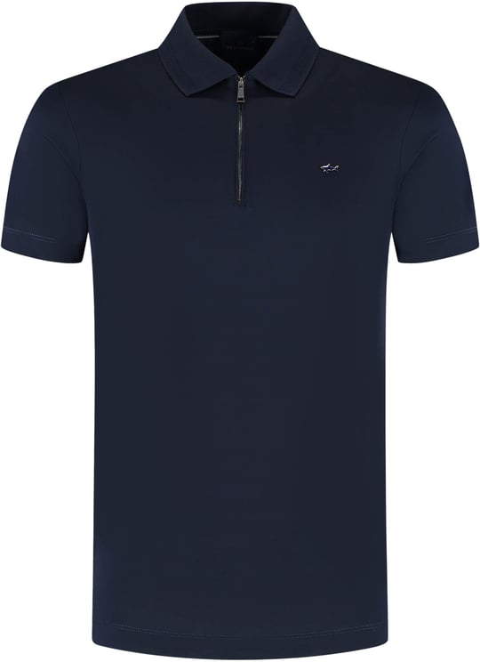 Paul & Shark Men's Knitted Cotton Zipped Polo Shirt