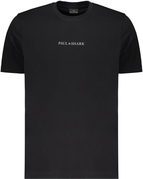Paul & Shark Black t-shirt for men in cotton
