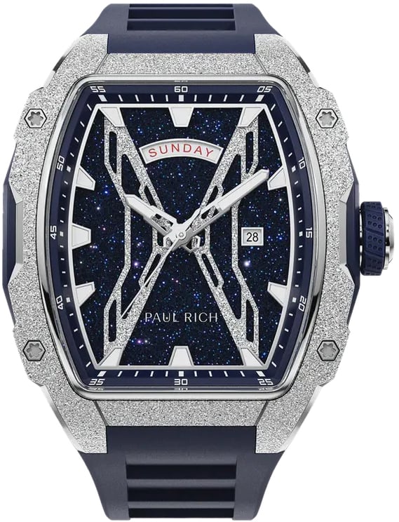 Paul Rich Astro Day & Date Lunar Silver FAS11 horloge 42.5 mm