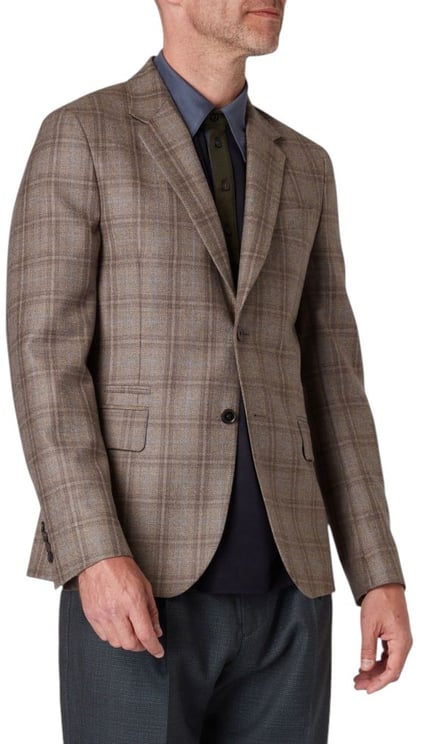 Paul Smith Veste carreaux fenêtre taupe ciel 2 boutons Paul Smith Homme M1R 2311 T02780 61