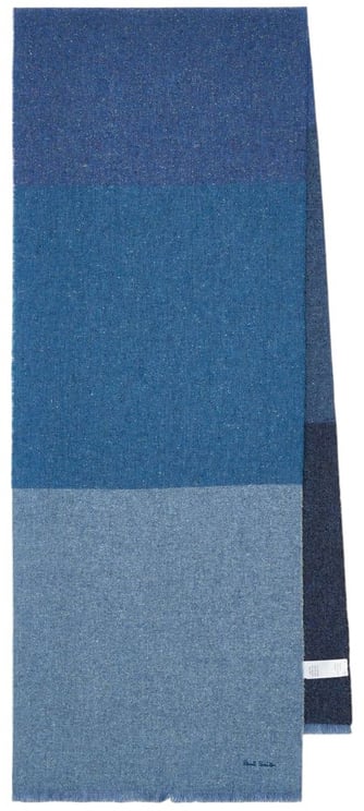 Paul Smith Echarpe chinée bleu navy Paul Smith homme femme M1A 150T T708 47