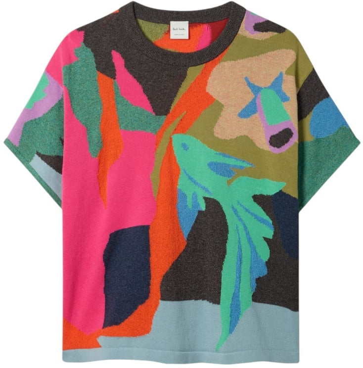 Paul Smith Maille manches courtes poissons fleurs multi Paul Smith Femme W1R 777N V11247 92